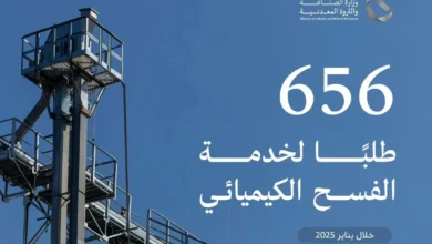 زيادة ملحوظة: وزارة الصناعة تستجيب لـ 656 طلبًا لخدمة الفسح الكيميائي في يناير 2026