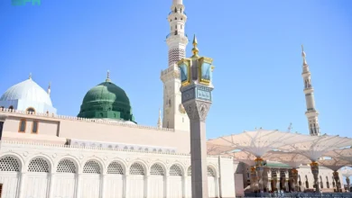 "مظلات المسجد النبوي: تصميم هندسي متجدد يوفر الظل لأكثر من 228 ألف مصلي"