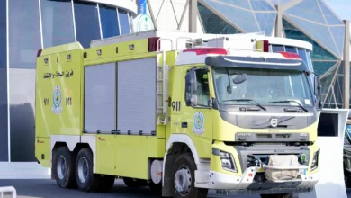 معرض الدفاع العالمي 2026: استعراض شاحنة التدخل في حوادث الانهيارات من قبل الدفاع المدني