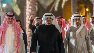 نائب أمير الرياض يتفقد ميدانياً جاهزية موقع الاحتفاء بيوم التأسيس