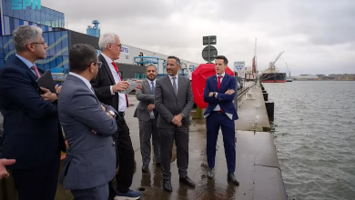 وزير الصناعة يستكشف الحلول اللوجستية المبتكرة في ميناء «Antwerp-Bruges» ببروكسل