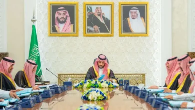 ولي العهد يرأس جلسة مجلس الوزراء لمناقشة القضايا الإقليمية والتنموية في المملكة