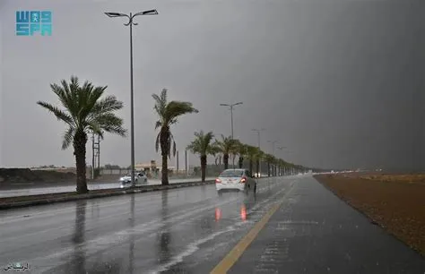 أمطار غزيرة تتساقط على الدمام ومحافظات المنطقة الشرقية