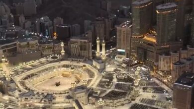 استكشاف جوي حصري: طيران الأمن يحلق فوق المسجد الحرام