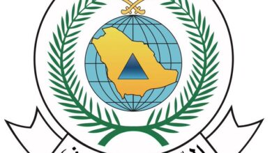 الدفاع المدني يُصدر إنذارًا مبكرًا في محافظة الخرج حفاظًا على السلامة العامة