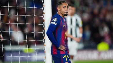 برشلونة يكشف عن تفاصيل إصابة رافينها ومدة غيابه المتوقعة
