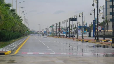 تأثيرات الطقس: أمطار ورياح نشطة تشهدها المنطقة الشرقية