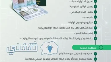 تجديد الجواز الإلكتروني متاح لمن تجاوزوا 21 عامًا