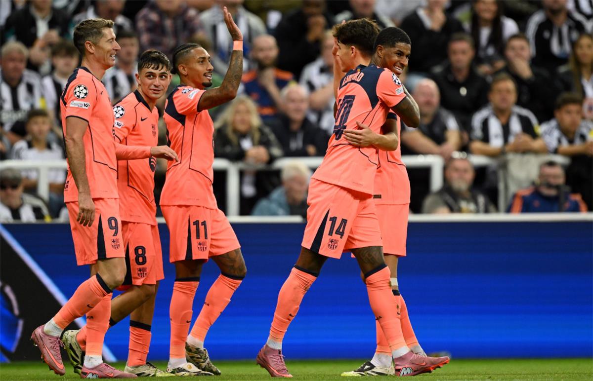 تشكيلة برشلونة المرتقبة لمواجهة نيوكاسل اليوم في دوري أبطال أوروبا