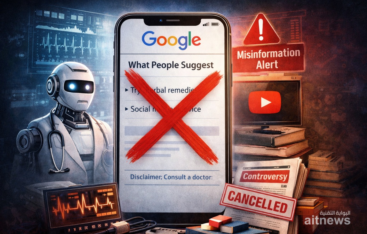 جوجل تستجيب للانتقادات وتلغي ميزة الملخصات الطبية المولّدة بالذكاء الاصطناعي