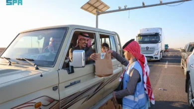 حرس الحدود يطلق مب initiative لتفطير الصائمين في منفذ الحديثة