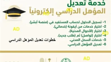 خطوات مفصلة لتعديل المؤهل الدراسي عبر منصة أبشر 1447 هـ