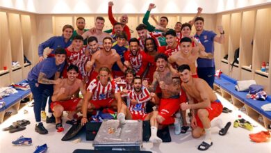 رد فعل مثير من جريزمان بعد تأهل أتلتيكو مدريد على حساب برشلونة إلى نهائي كأس الملك