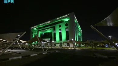 شوارع وميادين جازان تتزين براية التوحيد احتفالاً بيوم العلم