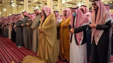 صلاة الميت تُقام على الأمير محمد بن بندر في جامع الإمام تركي بالرياض