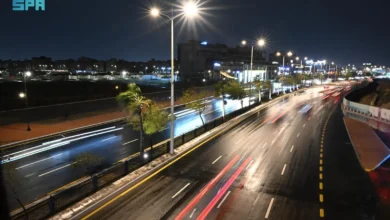 صور حصرية للأمطار المسائية في المنطقة الشرقية