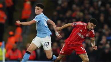 فيديو: جيبس وايت يعدل الكفة لنوتينجهام بينما رودري يستعيد التقدم لمانشستر سيتي