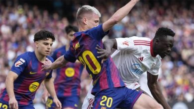 فيديو حصري: أوسو يسجل الهدف الأول لإشبيلية في مباراة برشلونة