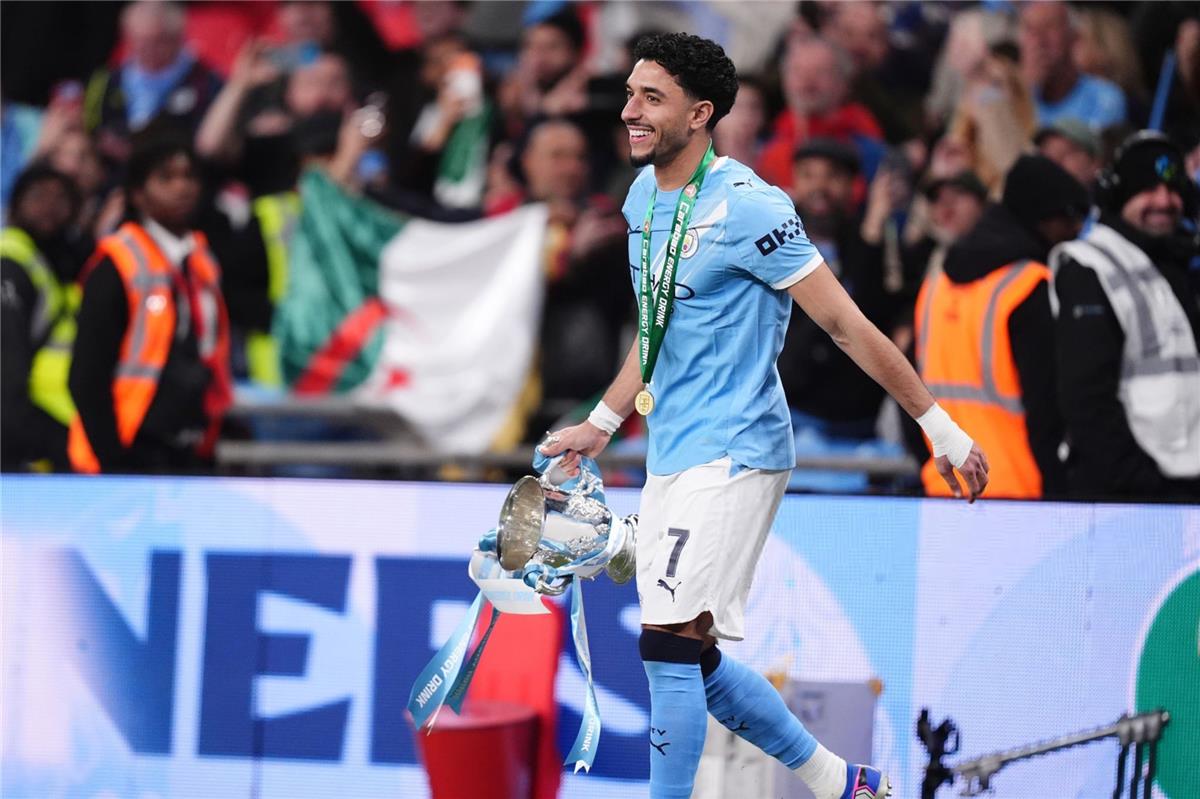 فيديو حصري: رد فعل عمر مرموش بعد فوز مانشستر سيتي بكأس كاراباو أمام آرسنال