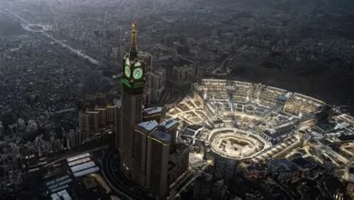 مشاهد جوية توثق لحظة صلاة المصلين في المسجد الحرام ليلة 25 رمضان