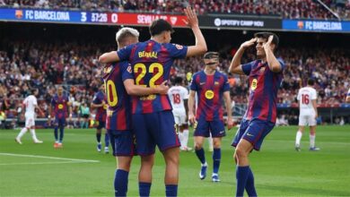 موعد مباراة برشلونة المقبلة بعد انتصاره على إشبيلية في الدوري الإسباني