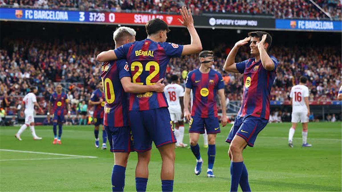 موعد مباراة برشلونة المقبلة بعد انتصاره على إشبيلية في الدوري الإسباني