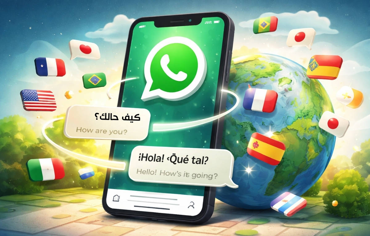 واتساب تطلق اختبار ميزة الترجمة الفورية للرسائل بـ 21 لغة تشمل العربية