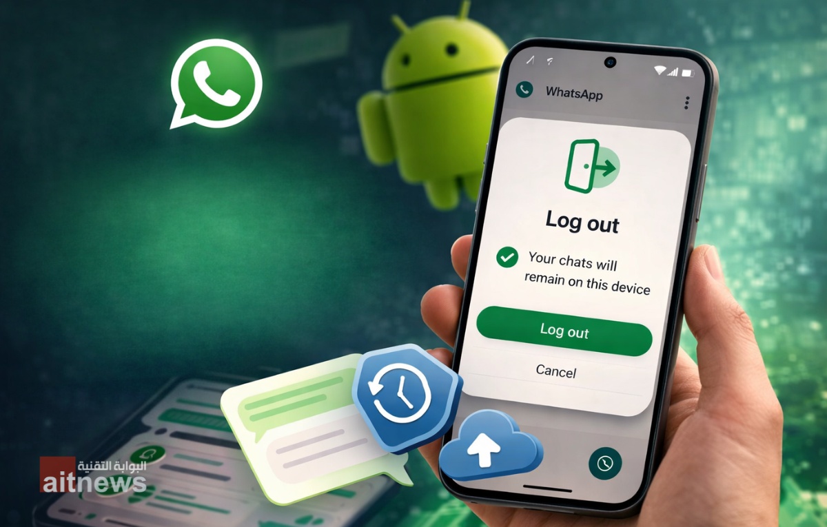 واتساب يختبر ميزة تسجيل الخروج دون فقدان المحادثات بعد طول انتظار